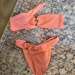 Dippin Daisy Textured Bikini Set